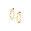Small oval chain hoops