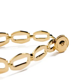 Small oval chain hoops