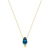 Small Sienna necklace with brown diamond