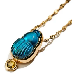Small Sienna necklace with brown diamond