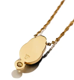 Small Sienna necklace with brown diamond