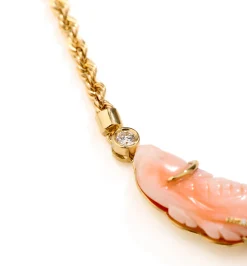 Three vintage corals necklace