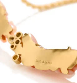 Three vintage corals necklace