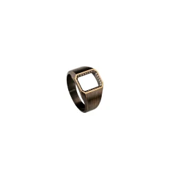 Voidn' brown diamond ring